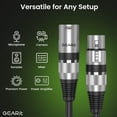 thumbnail image 3 of Cable de micrófono GearIt XLR macho a hembra de 1 m, paquete de 6 unidades, negro, 3 of 9