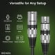 thumbnail image 3 of Cable de micrófono GearIt XLR macho a hembra de 1,8 m, paquete de 6 unidades, negro, 3 of 9
