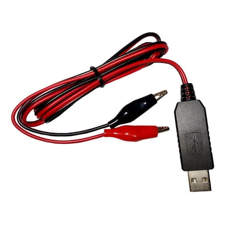 

Whigetiy USB 5V to 1.5V 3V 4.5V Step-down Clip Cable Adjustable Voltage Converter For Remote Control AA AAA Battery Eliminator