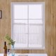 thumbnail image 2 of Cortinas con cenefa de encaje blanco, cenefas de ventana bordadas florales semitransparentes para cocina, baño, sala de estar, 2 of 8