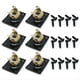 thumbnail image 1 of Conector de Entrada de Guitarra Cuadrado de 6 Piezas, Placa de Conector de Salida de Guitarra, Conector de Conector de Bajo, Accesorios de Piezas de Guitarra EléCtrica Negro, 1 of 7