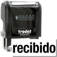 thumbnail image 1 of Self-Inking Bold Recibido Stamp, Trodat Printy 4911, Press and Print Stamping, Impression Size 5/8" x 1-1/2", Up to 10,000 Impressions - Black Ink, 1 of 10