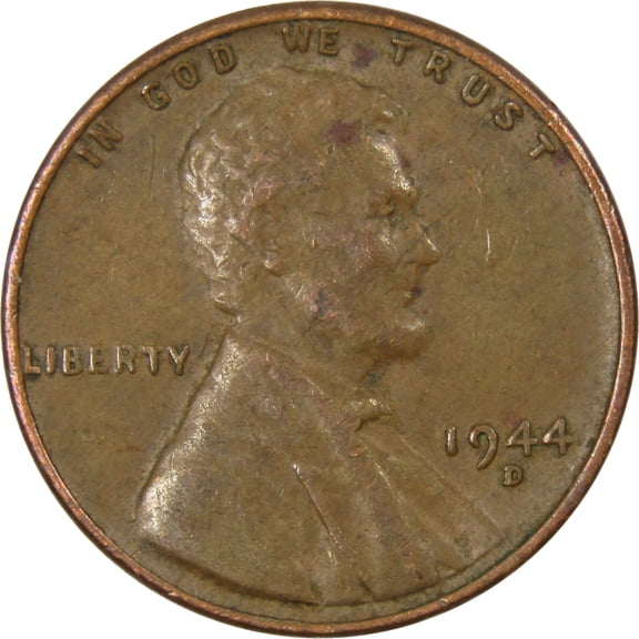 Collectible 1944 D Lincoln Wheat Cent Circulated Penny 1c Coin Collectible