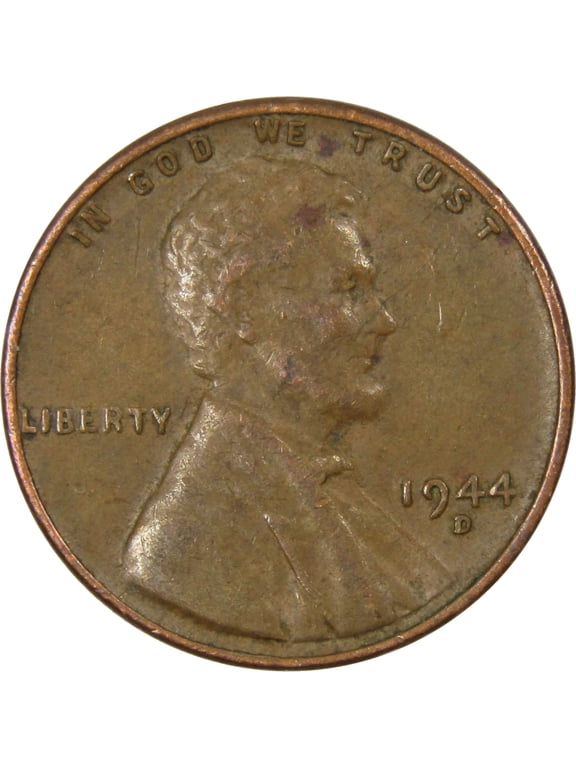 Collectible 1944 D Lincoln Wheat Cent Circulated Penny 1c Coin Collectible