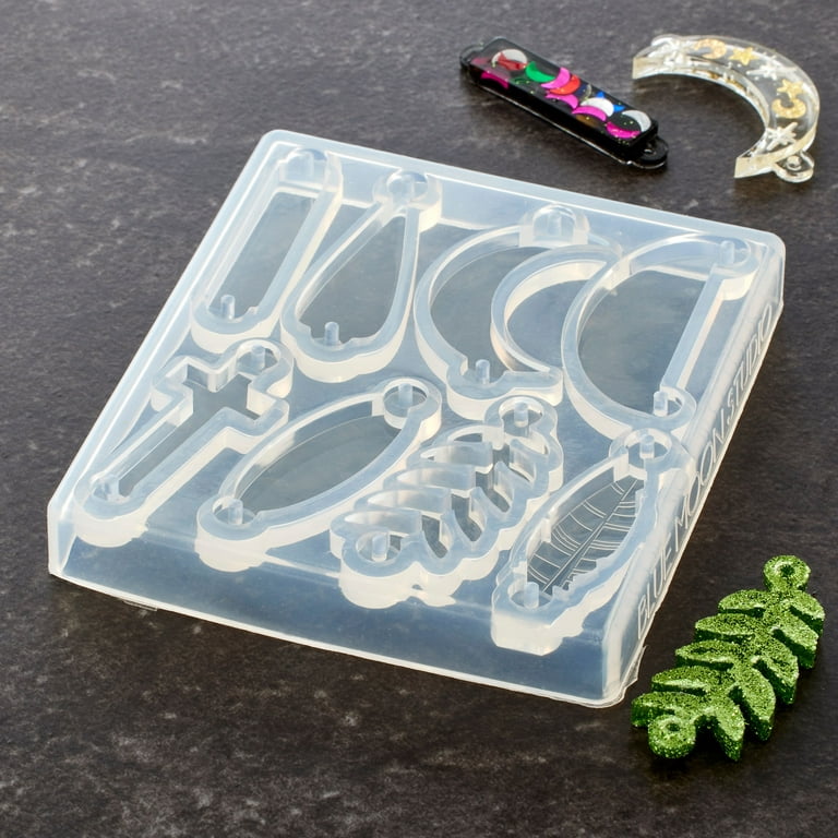12 Pack: Blue Moon Studio™ UV Resin Craft Connectors Silicone Mold 