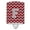 Crimson & Grey, variant on Caroline's Treasures CJ1041-FCNL Letter F Chevron Purple and Gold Ceramic Night Light, 6x4x3", multicolor