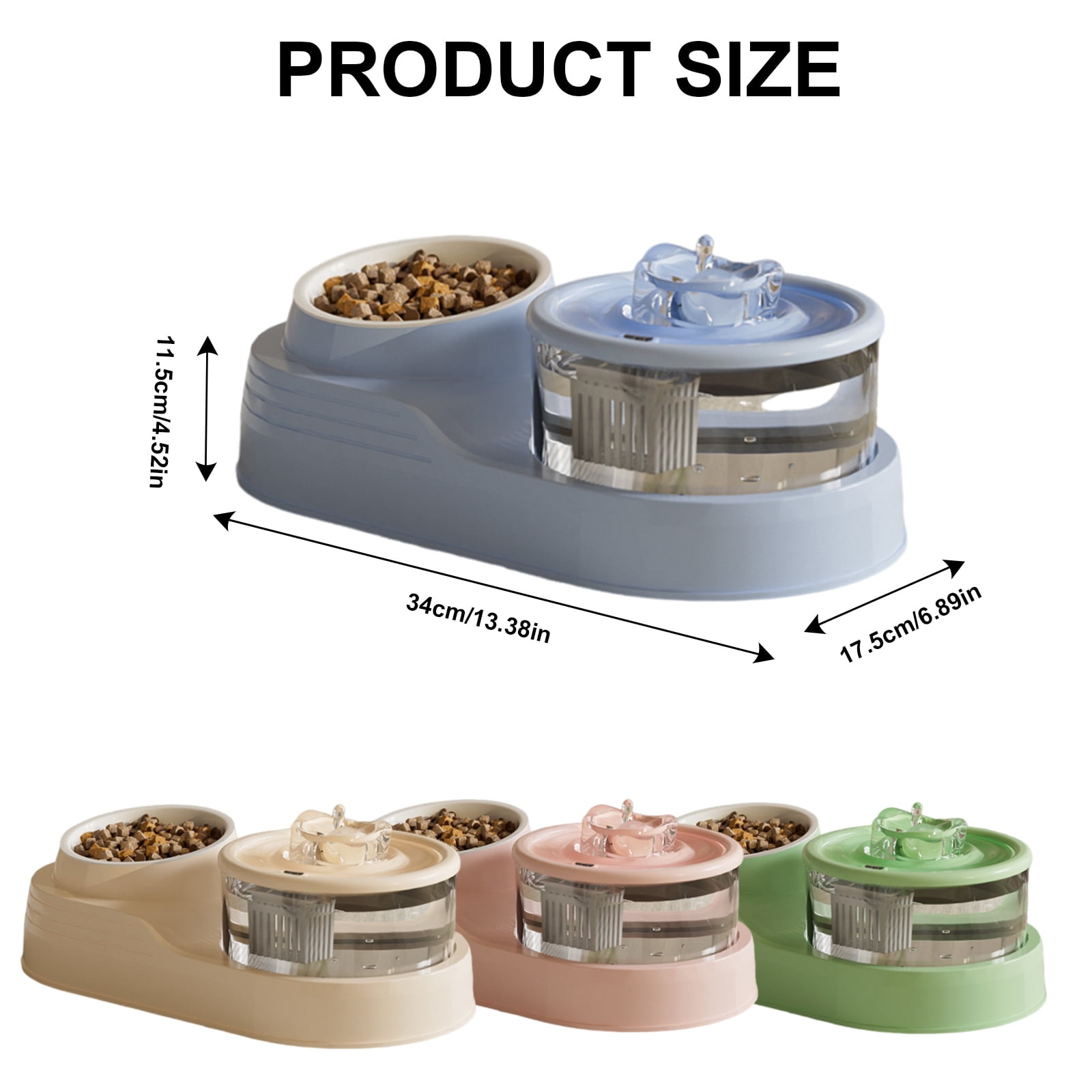 Dog Cats Water Dispenser Automatic Feeders Set Small Automatic Bowl Dispenser for Home or Travel