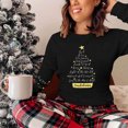 thumbnail image 5 of Christmas Shirts for Women Funny Merry Christmas Graphic T Shirts V Neck Long Sleeve Xmas Tops Blouse, 5 of 7