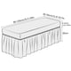 thumbnail image 4 of Protector de muebles de asiento de banco Macarena 2 uds funda de banco largo, 4 of 7