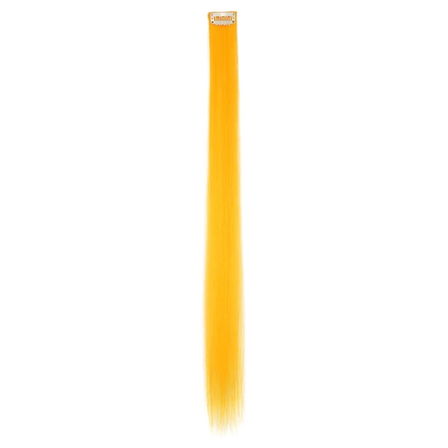 Wweixi Extension de Cheveux à Clip pour Femmes, Postiches Lisses, Fibre Résistante aux Hautes Températures, Mèches, Extensions, Perruque pour Fête/bar 119/ligne Droite