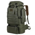 thumbnail image 1 of Large Capacity Hiking Backpack Camping Rucksack Canvas Trekking Backpack, 1 of 7
