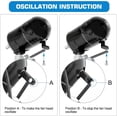 thumbnail image 3 of Achazel 24" Industrial Wall Mount Fan, 3-Speed 6500 CFM High Velocity Oscillating Heavy Duty Air Circulator for Garage Warehouse Shop, UL Listed, 3 of 8