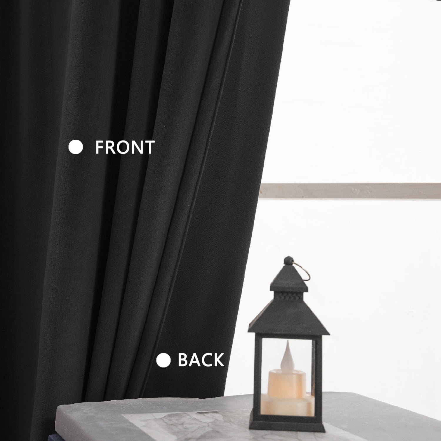 SMILETIME Outdoor Curtains for Patio, Premium Thick Privacy Rod Pocket Outside Curtains for Porch, Pergola, Cabana, 4 Panels