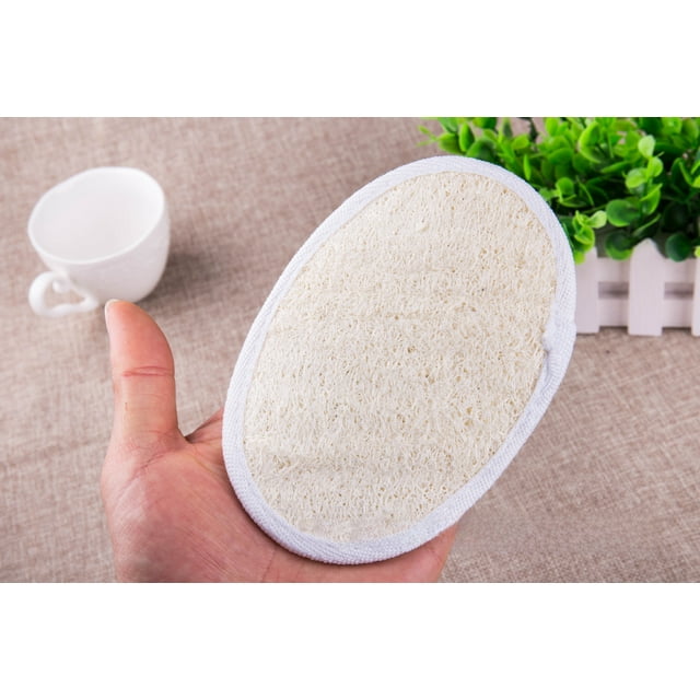 Natural Silk Gourd Fiber Back Scrubber - Long Bar Design Exfoliating Bath Towel for Shower & Spa, Durable & Easy to Clean, Ideal for Cross-Border Global Use ()