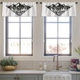 thumbnail image 3 of LALILO Kitchen Curtain Valance With Nature Landscape Rod Pocket Window Curtain 52"x 18" Set of 2, 3 of 5