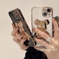 thumbnail image 2 of Compatible For iPhone 13 Pro Max 12 11 SE 2020 X XR Xs 8 7 Plus Phone Case Plating Bear Fashion Protective Cover Casing, 2 of 4