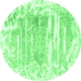 thumbnail image 1 of Ahgly Company Indoor Round Persian Emerald Green Bohemian Area Rugs, 5' Round, 1 of 4
