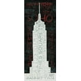 thumbnail image 2 of Mullan, Michael 15x32 Gold Ornate Wood Framed with Double Matting Museum Art Print Titled - Empire State Building - Red, 2 of 4