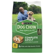 Purina Dog Chow Complete, Dry Dog Food for Adult Dogs High Protein, Real Chicken, 46 lb Bag