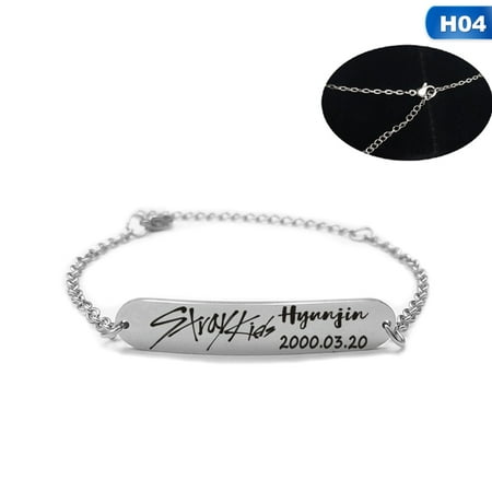 I Am What I Am Bracelet Fancyleo Kpop Stray Kids Straykids I am WHO Bracelet Wristband Straykids Signature Bracelet Adjustable Fashion Jewelry ()
