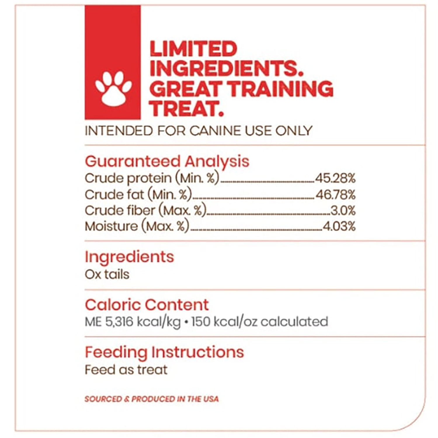 Scout & Zoe's: Ox Tails - 3oz Dog Treats, Freeze-Dried, Single Ingredient, Crunchy Pet Chews, High Protein Snack & Reward, Joint Support, USA Sourced