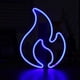 thumbnail image 1 of Luz de neón LED azul en forma de llama de una pieza, luz de neón LED azul para dormitorio, bares, restaurante, tienda, decoraciones para el hogar JAMW Sencillez, 1 of 5