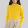 thumbnail image 2 of LIJCC Kid Girls Long Sleeve Turtleneck Pullover Sweater Basic Shirt Tee Mock Neck Tee Top Ribbed Knit Casual Top Autumn Winter Fashion Office Wear, 2 of 7