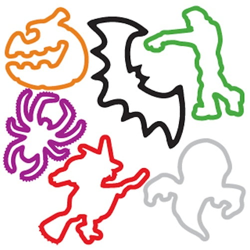 Rubber Bracelets Pack of 24 Halloween - Glow In The Dark