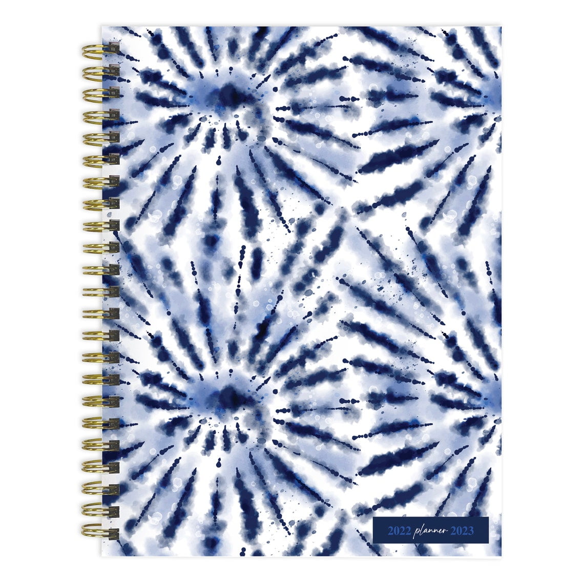 TF Publishing July 2022 - June 2023 Tie Dyed Indigo Medium Daily/Weekly/Monthly Planner