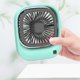 thumbnail image 3 of Ventilador portátil Ounissouiy de mano bajo ruido 2 engranajes USB con soporte refrigeración de verano Electrodomésticos Rosado, 3 of 6
