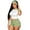 Light Green, variant on Womens Two Piece Workout Outfits Crew Neck Short Sleeve Color-Block T-Shirt High Waist Solid Color Shorts Stretch Breathable Soft Comfortable Summer Jogger Bodycon Sets Pink XS