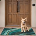 thumbnail image 4 of Teal and Gold Marble Golden Splashes Pattern Door Rugs,Washable Non Slip Door Mats Indoor,Decorative Door Mats,Entry Mat Indoor for Entrance,Bedroom,Kitchen,Bathroom,16"x47", 4 of 6