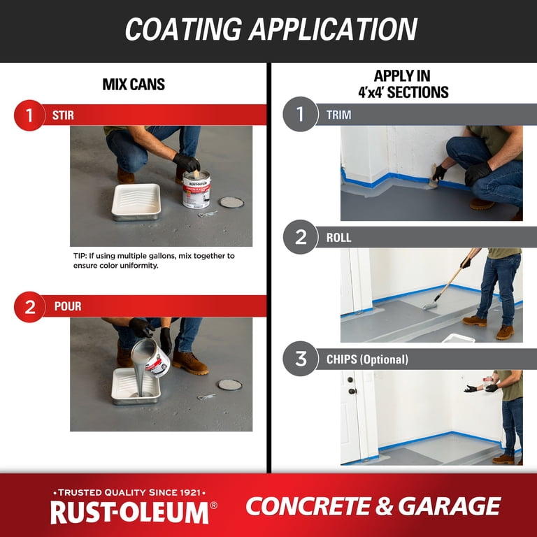 Rust-Oleum Concrete & Garage Floor Paint, Armor Gray 1-Gallon photo 6