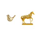 thumbnail image 4 of Figura decorativa moderna de un , estatua de animal, adorno para el hogar, ideal para escritorio, oficina, repisa, sala de estar o como, 4 of 7
