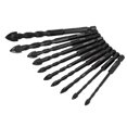 thumbnail image 4 of Cross Drill Bit, Cemented Carbide Multiple Sizes Masonry Twist Bits Rustproof With Hex Shank For Thin Iron Plate For Ceramics, 4 of 8