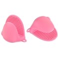 thumbnail image 1 of Mini Oven Mitts, Cooking Pinch Grips, Silicone Potholder for Kitchen Cooking 2pcs (Pink), 1 of 6