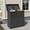 Black, variant on Uforic 66 Gallon Double Compartment Trash Can, Weatherproof Resin Garbage Bin with Lid & Drip Tray, for Patio Deck Backyard Kitchen, Black