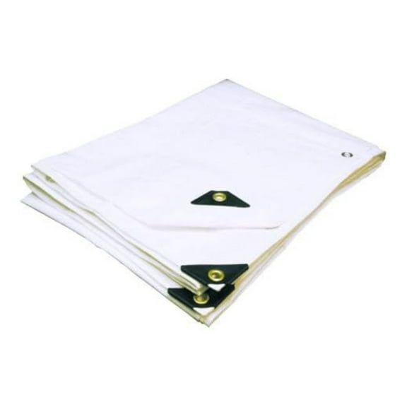 14'X40' Extra Heavy Duty White Tarp