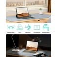 thumbnail image 6 of MaxxMarket Leather Desk Protector, Office Mat, Large Mouse Mat, Non-Slip PU Leather Blotter, Laptop Desk, Waterproof Writing Pad for Office and Home (Light Grey, 31.5" x 15.8"), 6 of 24