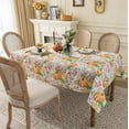 thumbnail image 5 of Autumns Thanksgiving Tablecloth,Fall Pumpkin Maple Leaf Harvest Country Table Cloth, Easy Care Wipeable Reusable Table Cover (60 X 84 INCH,Rectangle), 5 of 6