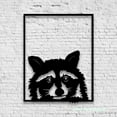 thumbnail image 4 of Craftnamesign Raccoon Metal Wall Art with LED Light, Raccoon Animal Sign, Raccoon Decor, 4 of 5