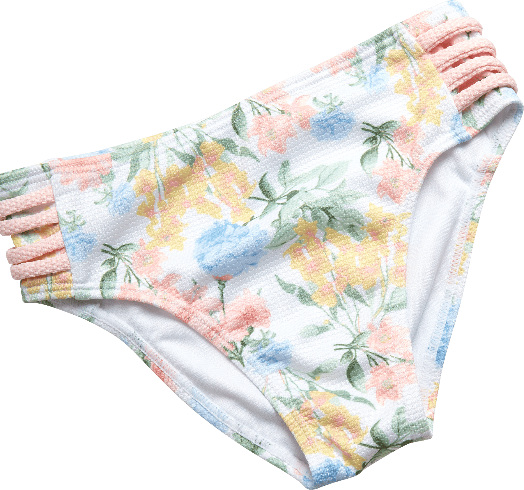 Jessica Simpson Girls' Three-piece Bikini Swimsuit Set with Rashguard, Sizes 4-16