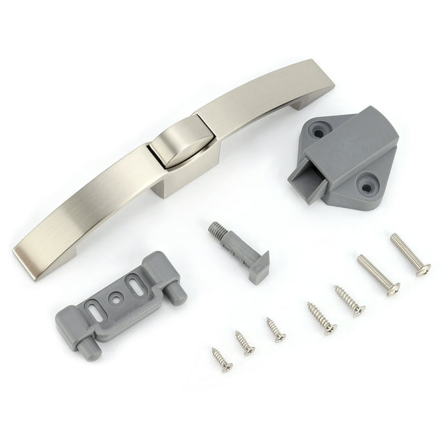 Diseño de pestillo de botón pulsador, modelo P08-160-SN Pestillos Snap-N-Lock para puertas de gabinetes y cajones para muebles de RV