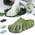 thumbnail image 2 of Summer Monstera Pattern Shoes Anti-slip Comfortable Indoors Sandal For Home, 2 of 5