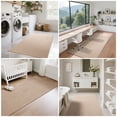 thumbnail image 6 of QiCaiJia 2x8 ft Brown Boho Runner Rugs Mat Non Slip Woven Kitchen Runners for Hallways Washable, Soft Long Entryway Laundry Hall Floor Runner Carpet for Indoor Backdoor Bedroom Kitchen Living Room, 6 of 8