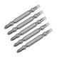thumbnail image 5 of Brocas de destornillador Uxcell, brocas magnéticas de doble extremo, acero S2, vástago hexagonal de 1/4 de pulgada, broca SL5/PH2, 5 piezas, 5 of 5