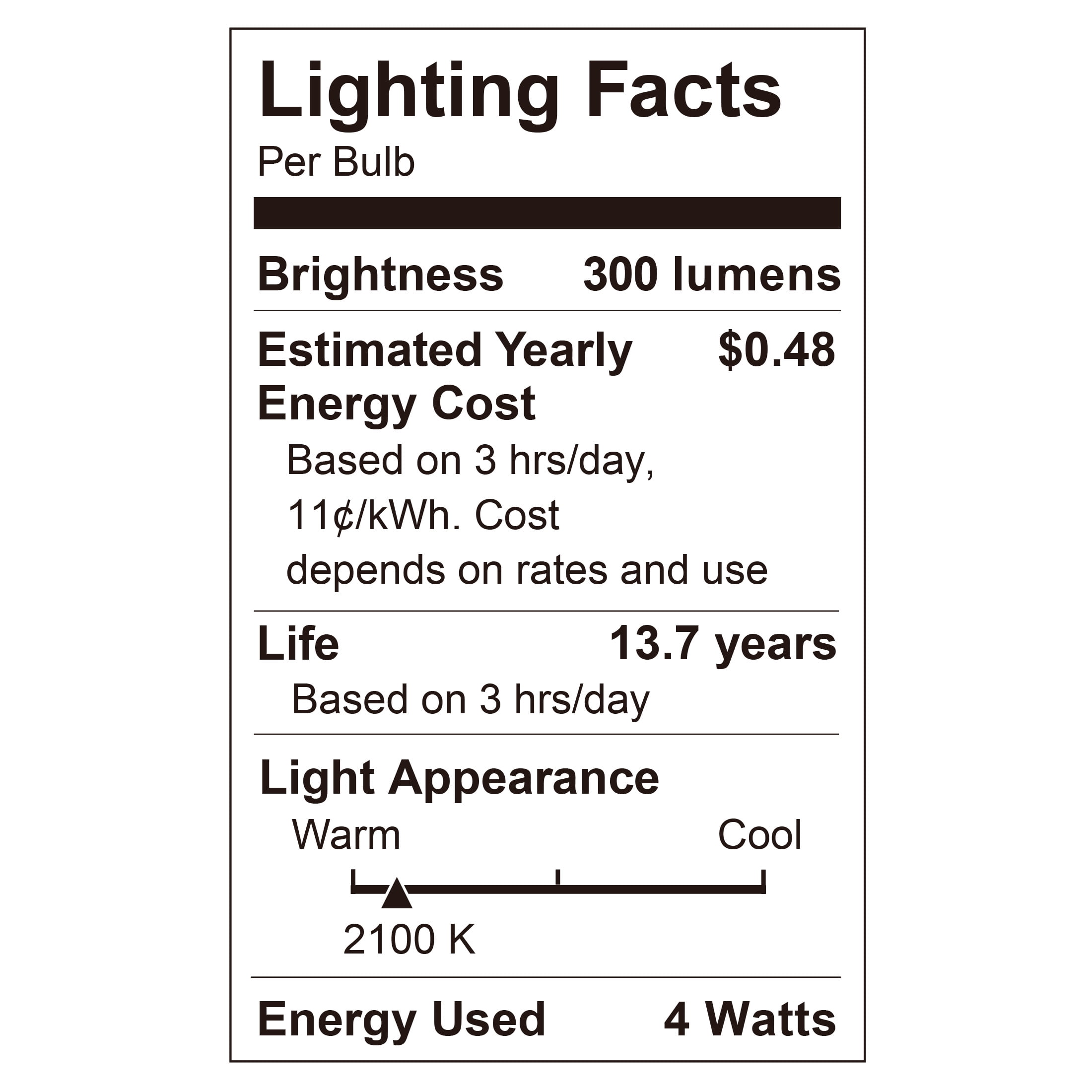 Better Homes & Gardens 4W Vintage Warm LED Light Bulb,40W Eqv Clear Glass, ST19 Amber Glow, E26 4PK