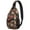 Cartoon Hen an, variant on Butterflies and Flowers Artistic Sling Backpack for Women, Lightweight Crossbody Shoulder Bag with Colorful Tropical Floral Print