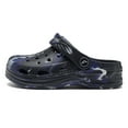 thumbnail image 2 of Ballaza Kids Camo Garden Clogs - Comfortable, Colorful Slip-On Clog Mules for Boys and Girls - Perfect for Beach, Pool, and Everyday Wear,Black/White/Blue,Todder 7, 2 of 7