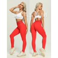 thumbnail image 3 of Collants de Sport pour Femmes Leggings de Compression Froncés Pantalons de Yoga d'Entraînement, 3 of 7